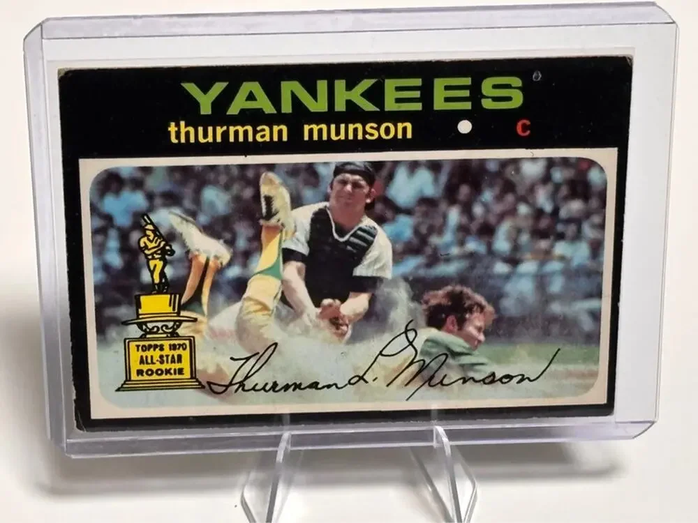 1971 Topps MLB All-Star Gold Rookie Thurman Munson #5 New York Yankees ROY Card